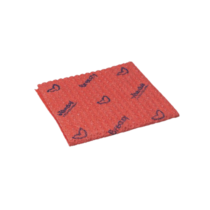 35cm x 35.5cm Red Breazy Semi-disposable Microfibre Cloth
