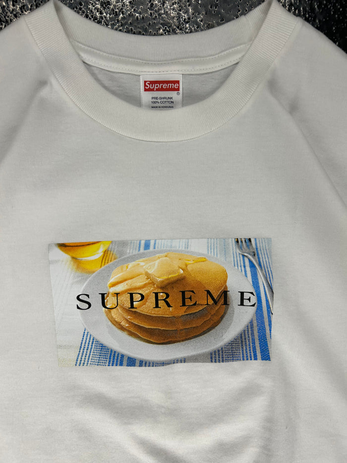 SUPREME PANCAKE WHITE TEE (BRAND NEW)