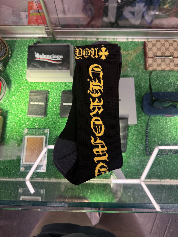 CHROME HEARTS SCRIPT LOGO SOCKS (BRAND NEW)