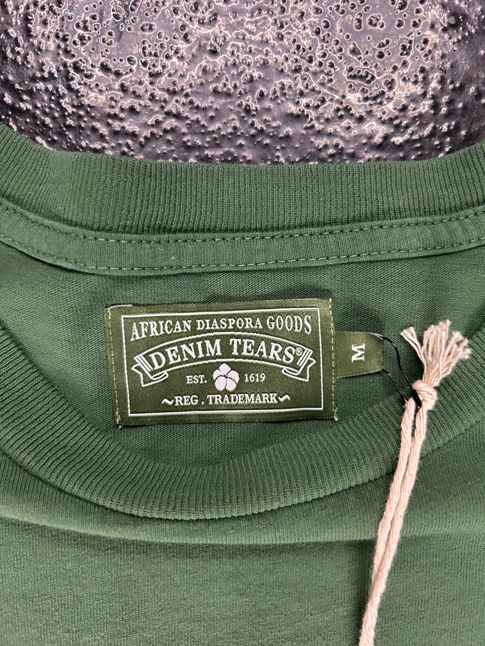 DENIM TEARS GREEN FLOWER TEE (BRAND NEW)