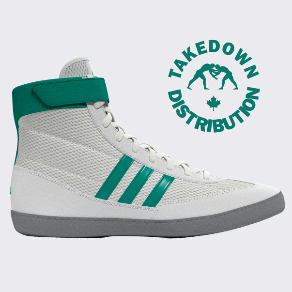 Adidas Shoe Wrestling Combat Speed 4 White - Teal - Gray NEW 2025-26