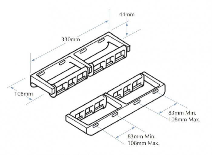Bradley 5241 Double Toilet Roll Holder Controlled Delivery