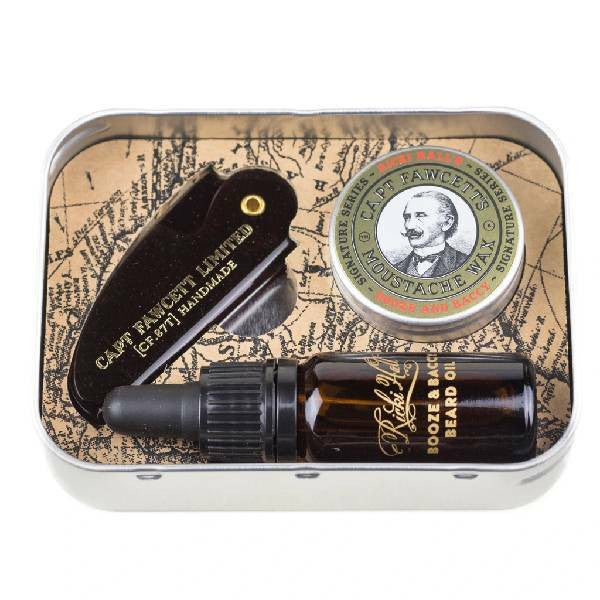 Captain Fawcett Ricki Hall Booze and Baccy Grooming Survival Kit