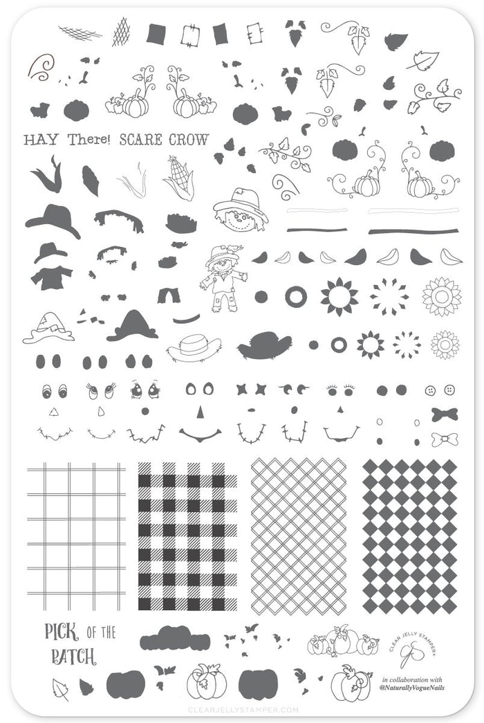CJSLC-056 Pick of the Patch | Clear Jelly Stamping Plate