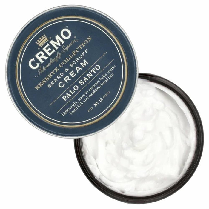 Cremo - Reserve Collection Beard and Scruff Cream, Palo Santo 4 Oz - 12 Pack