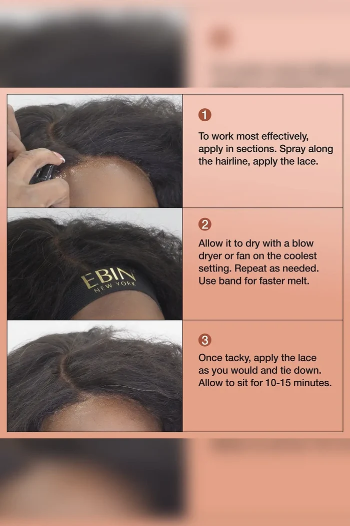 EBIN NEW YORK WONDER LACE BOND GLUELESS LACE MELT SPRAY EBIN NEW YORK