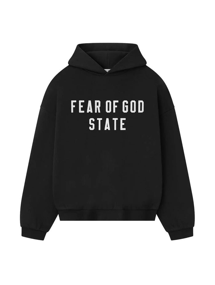 ESSENTIALS FEAR OF GOD STATE BLACK HOODIE (BRAND NEW)
