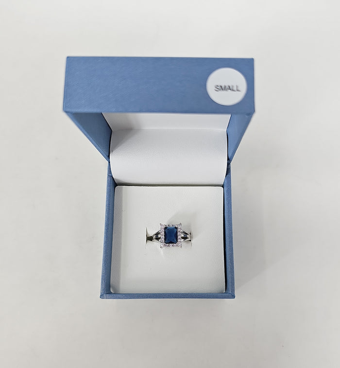 Eternity Cubic Zirconia Sapphire Gem Costume Ring