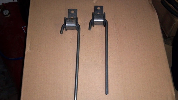 Exhaust Hanger 3/8 J hook 2 PACK Universal w/ Rubber Grommet