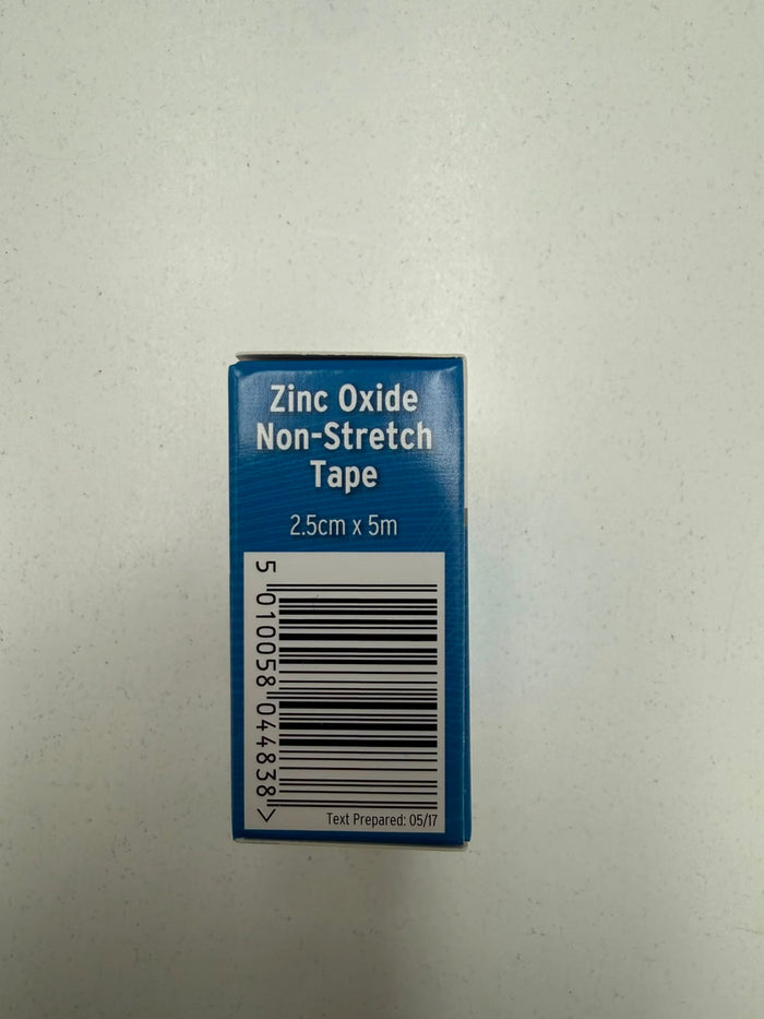 Fast Aid Zinc Oxide Non Stretch Tape 2.5cm x 5m