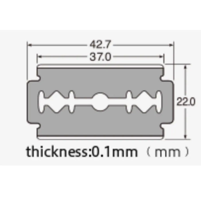 Feather Hi-Stainless Platinum Double-Edge Razor Blades | 200 ct Feather