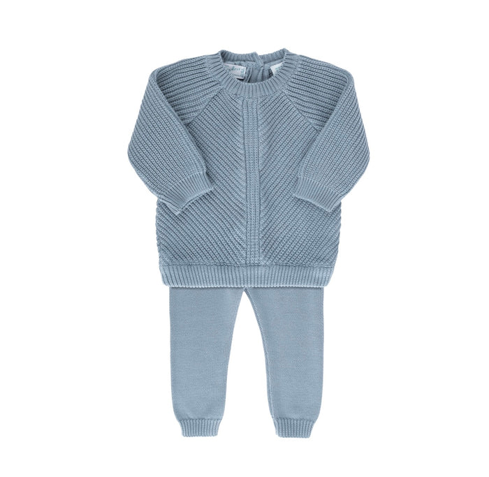 Feltman Brothers French Blue Chunky Knit Set