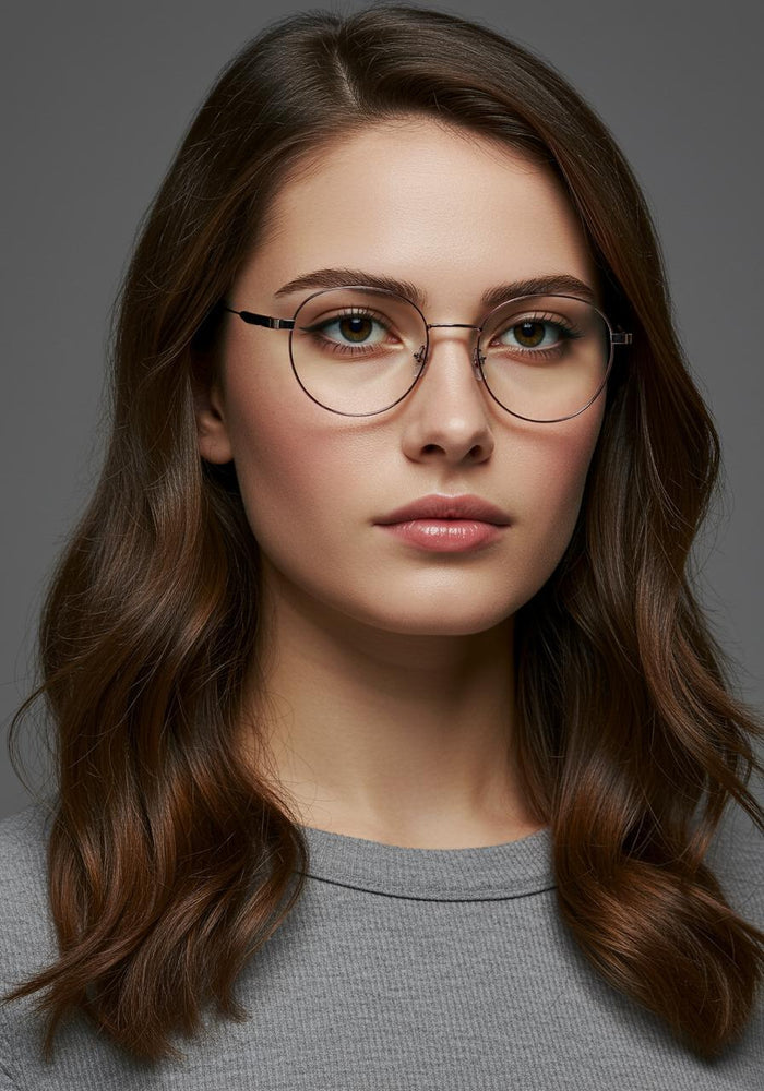 Golden & Pink Round Full Rim