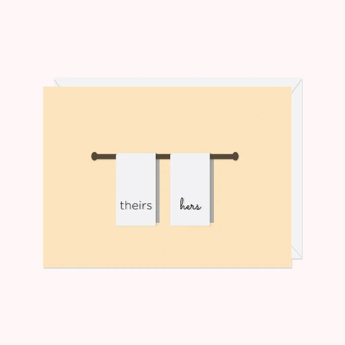HALIFAX PAPER HEART - Hanging Towels Greeting Card