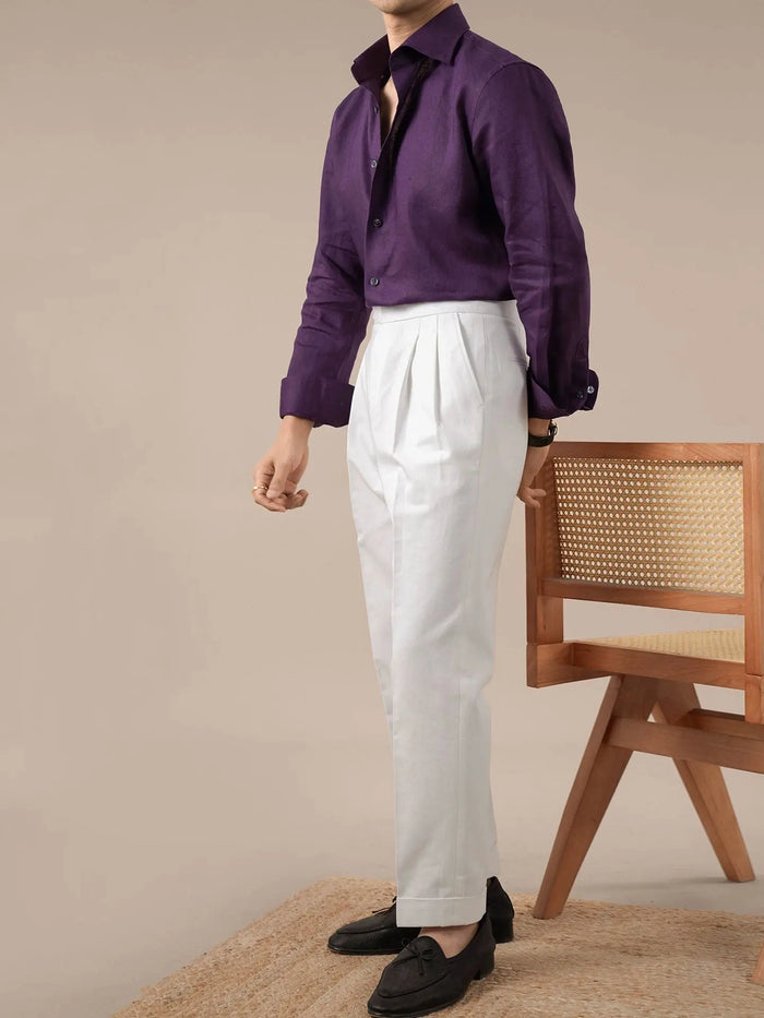 Italian Style Men's V-Neck Breathable Shirt - BRABION