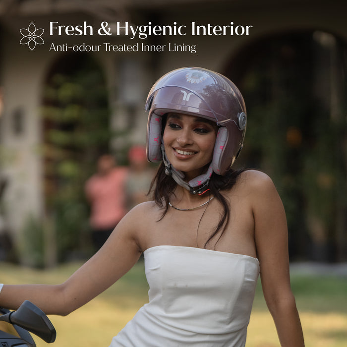 Tvarra Lotus Rose Gold Helmet