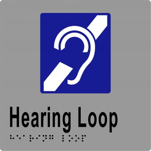 Metlam ML16093 Braille Sign Hearing Loop