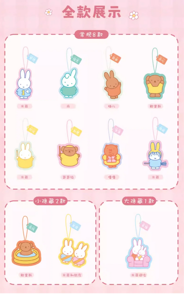 Variants From Miffy Reeesee Plush Magnetic Pendant