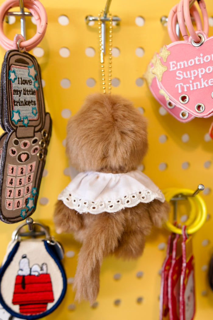 Monchhichi Sweet Brown Plush Mascot Keychain
