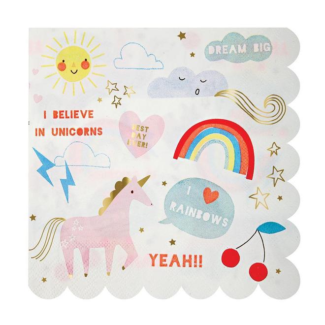 Napkins - I Believe in Unicorns - Large