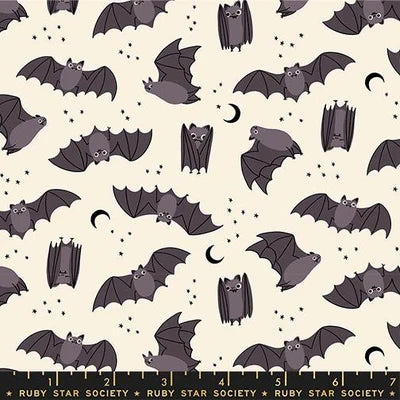 Natural- Bats- Freaky Familiars- Fat Quarter