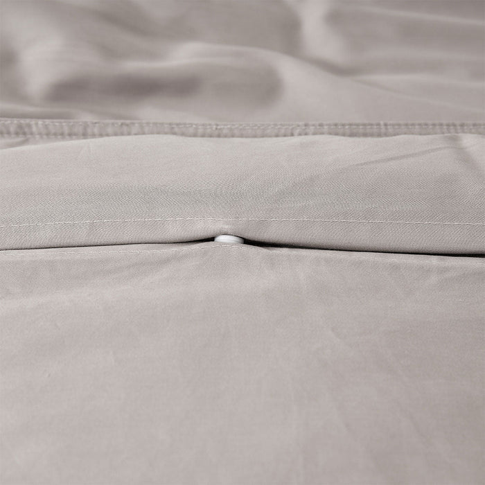 NNEDSZ Stone 400TC Stone Bamboo Cotton Double Stitched Quilt Cover Set Single-3