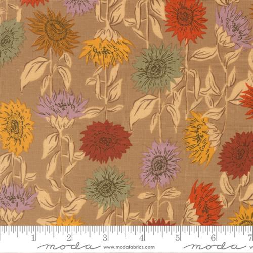 Oatmeal- Sunflower Fields- Windfall- Fat Quarter