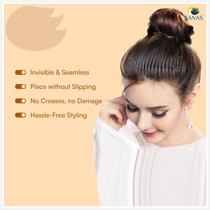 Lightweight invisible hair styling belt for women suitable for daily wear, office, parties and weddings