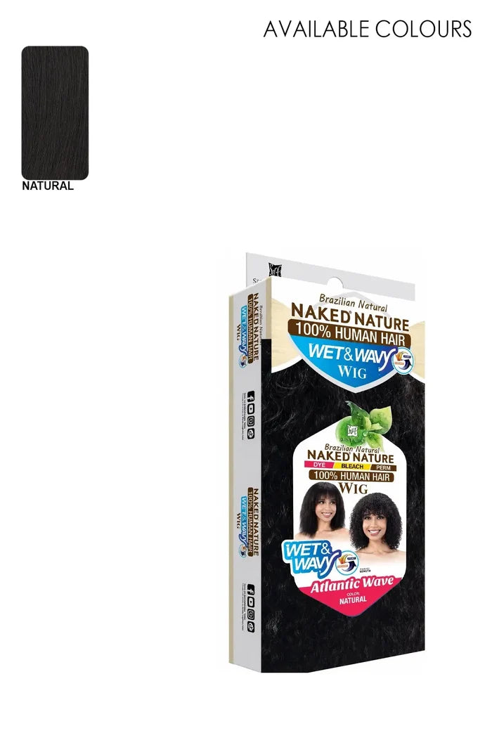 SHAKE N GO NAKED 100% HUMAN HAIR WET&WAVY WIG - ATLANTIC WAVE SHAKE N GO