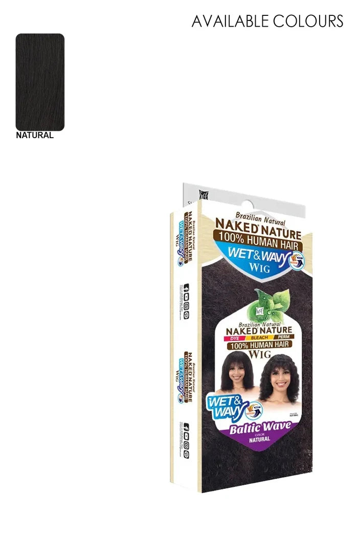SHAKE N GO NAKED 100% HUMAN HAIR WET&WAVY WIG - BALTIC WAVE SHAKE N GO