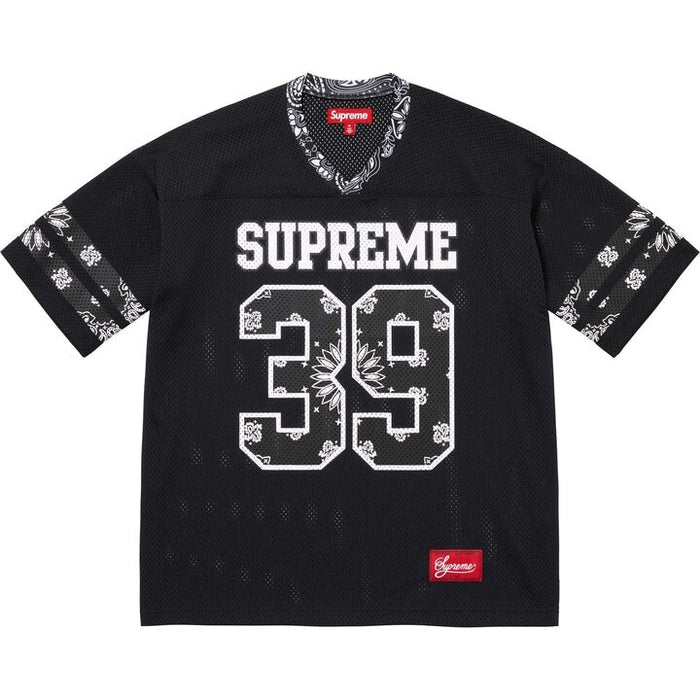 SUPREME BLACK 39 FOOTBALL JERSEY (PRE-OWNED)