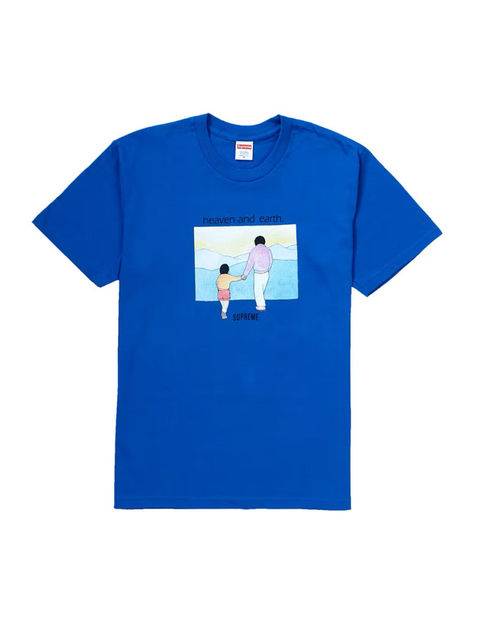SUPREME HEAVEN AND EARTH BLUE TEE (BRAND NEW)