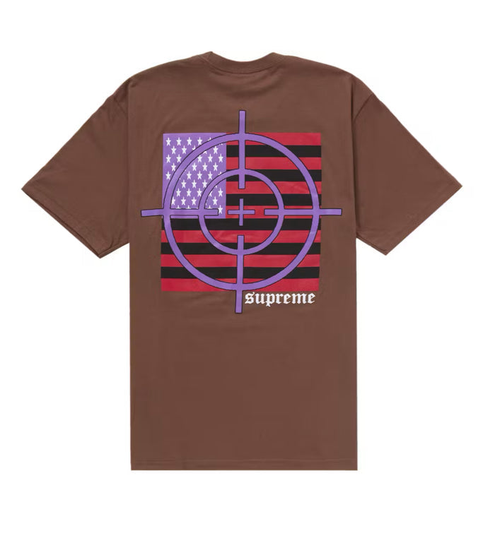 SUPREME TARGET BROWN TEE (BRAND NEW)