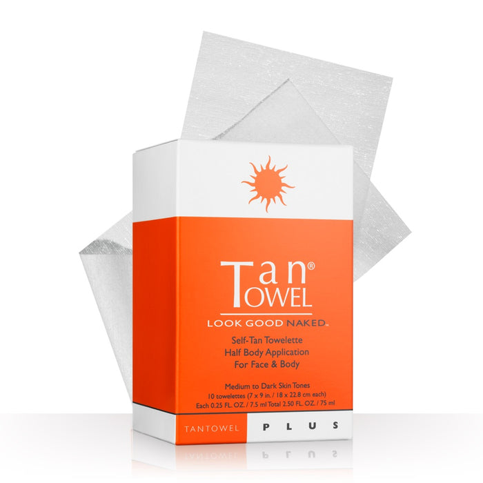 Tan Towel Half Body Plus, 10 Count