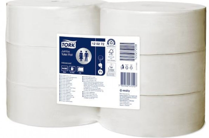 TORK T1 120272 Jumbo Toilet Roll Recycled Advanced