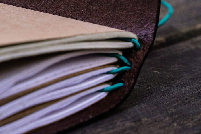 Traveler's Notebook Leather Cover-Dark Brown