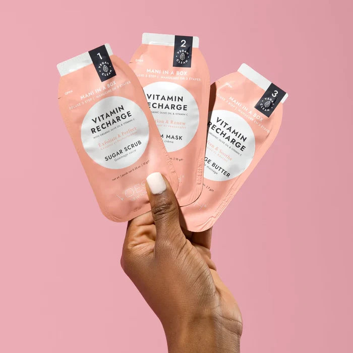 Voesh 3 Step Deluxe Mani in a Box Vitamin Recharge