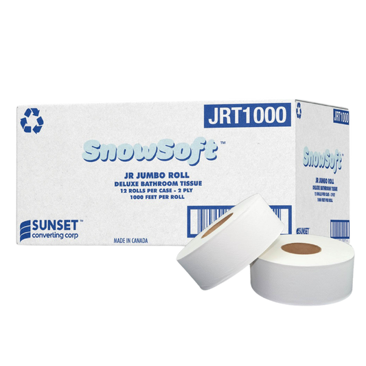 1000', 2 ply JRT Bathroom Tissue - 12 Rolls