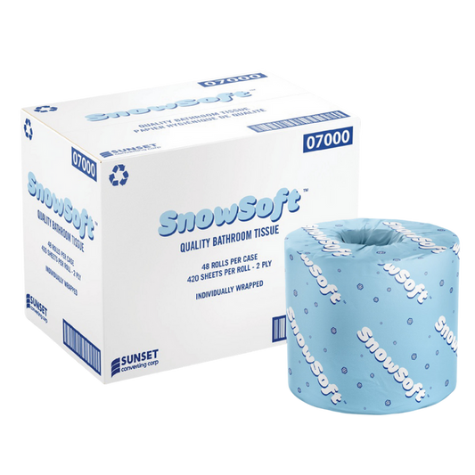 420 sheets, 2 ply Standard Toilet Paper - 48 Rolls