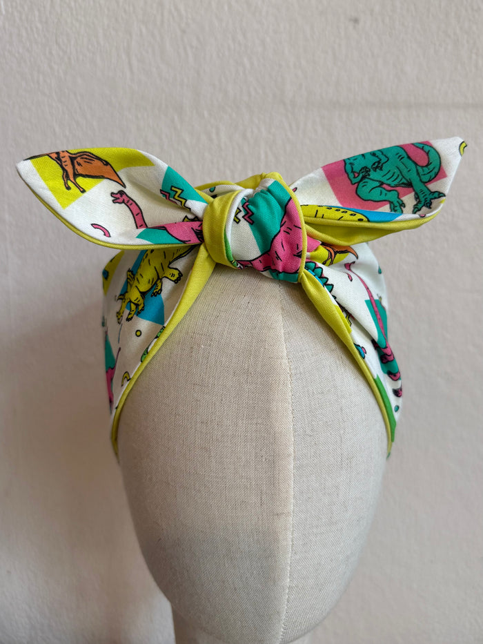 Dinosaur 90s headscarf