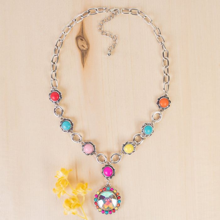 92283 - Squash Blossom Necklace - Multi