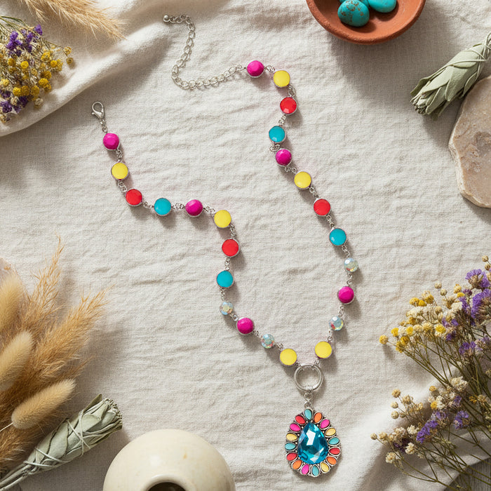 92286 - Squash Blossom Necklace - Multi