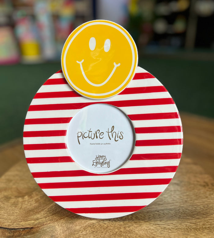 Happy Everything Picture Frame Round