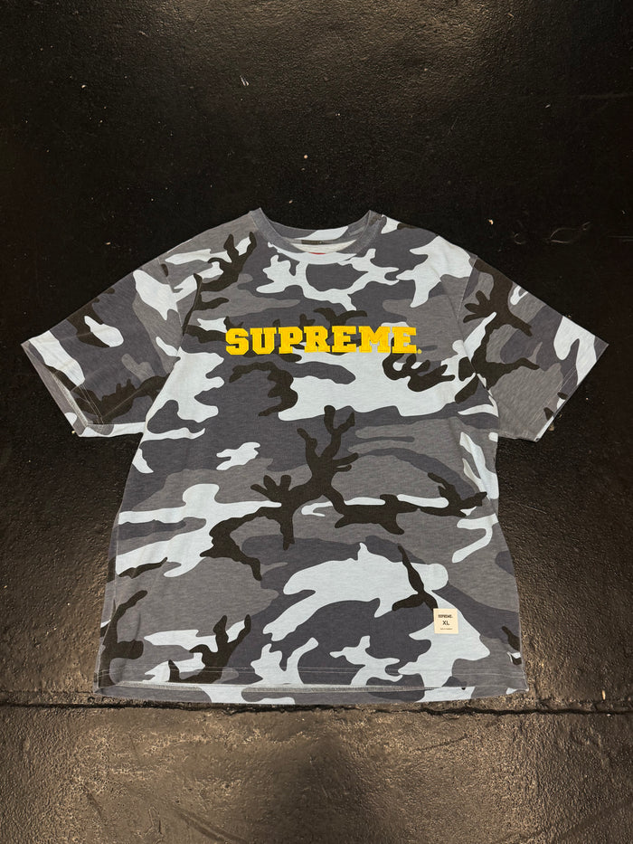 SUPREME COLLEGIATE APPLIQUE T-SHIRT (PRE-OWNED)