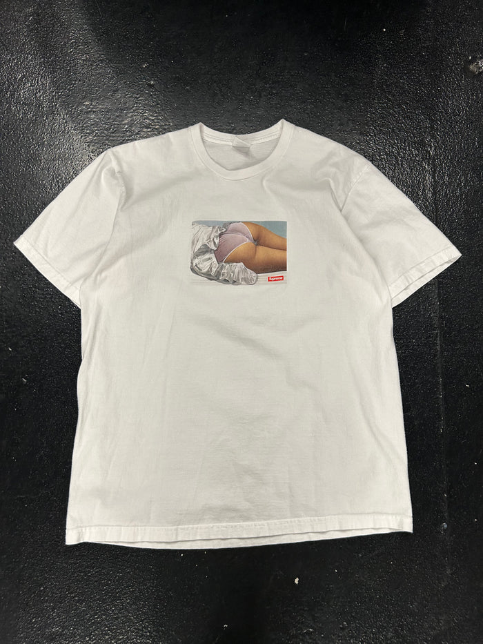 SUPREME MAUDE WHITE TEE (PRE-OWNED)