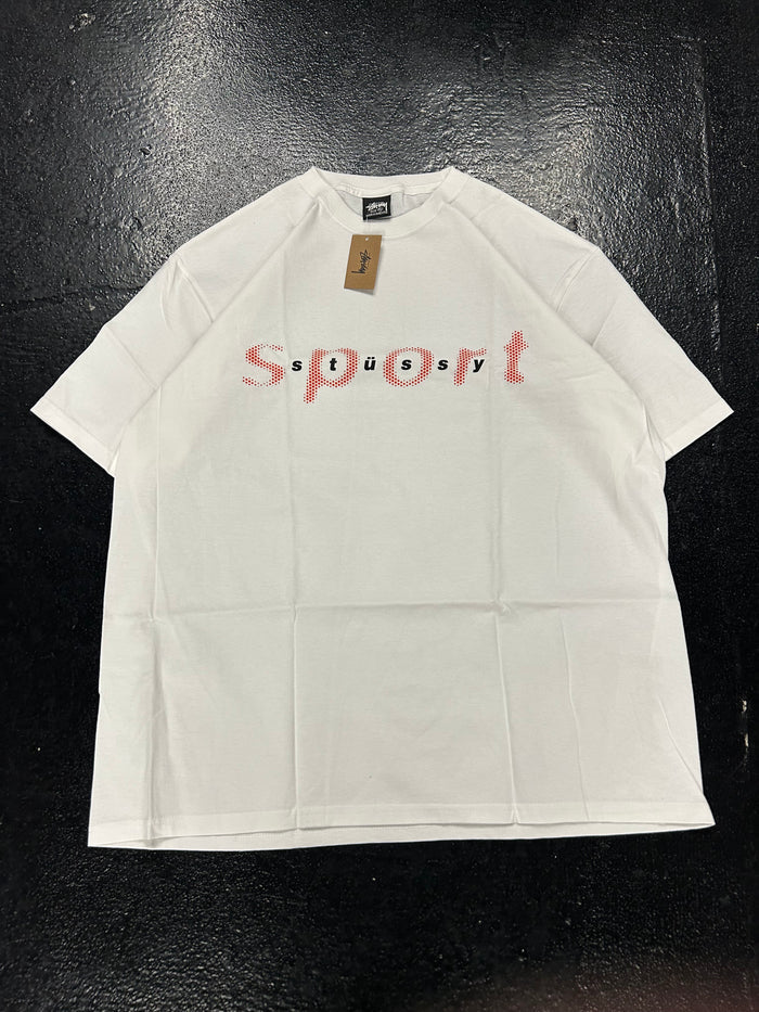 STUSSY SPORT WHITE TEE (BRAND NEW)