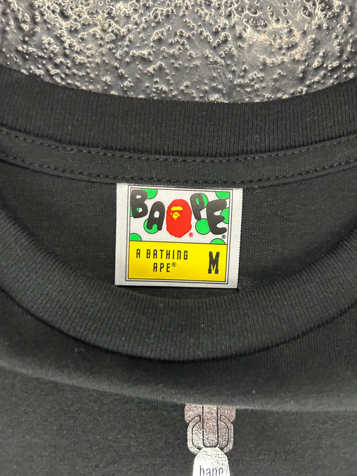 BAPE BLACK SHARK TOOTH ZIP TEE (BRAND NEW)