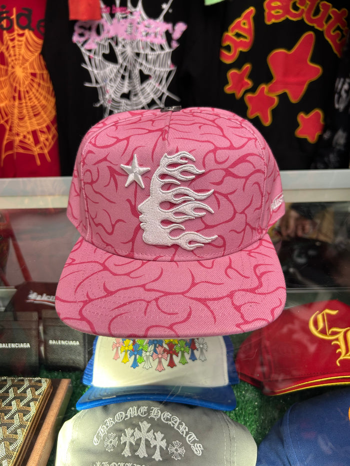 HELLSTAR BRAIN PINK FITTED HAT (SIZE 8) (PRE-OWNED)