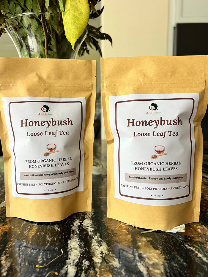 Organic Honeybush Tea - Loose Leaf in pouch and canister