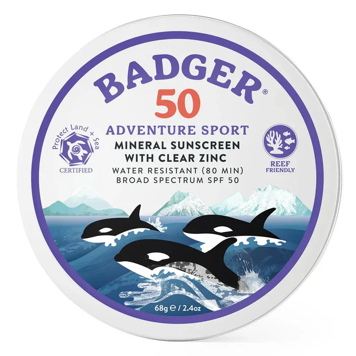 Badger Adventure Sport Mineral Sunscreen SPF 50